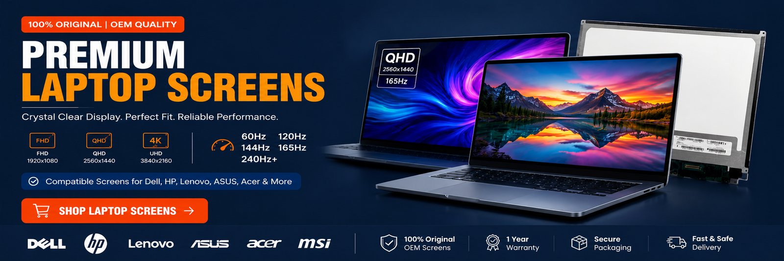 Laptop Screens Banner - Home