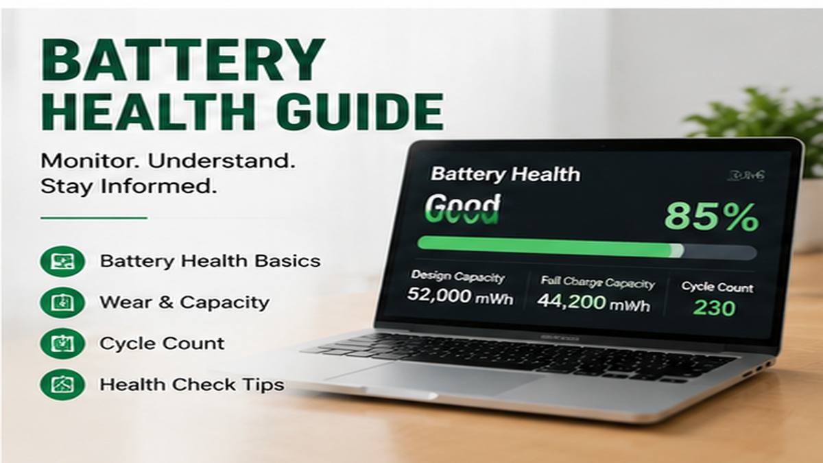Laptop Battery Health Guide: Battery Wear, Capacity and Cycle Count Laptop Battery Health Guide: Battery Wear, Capacity and Cycle Count