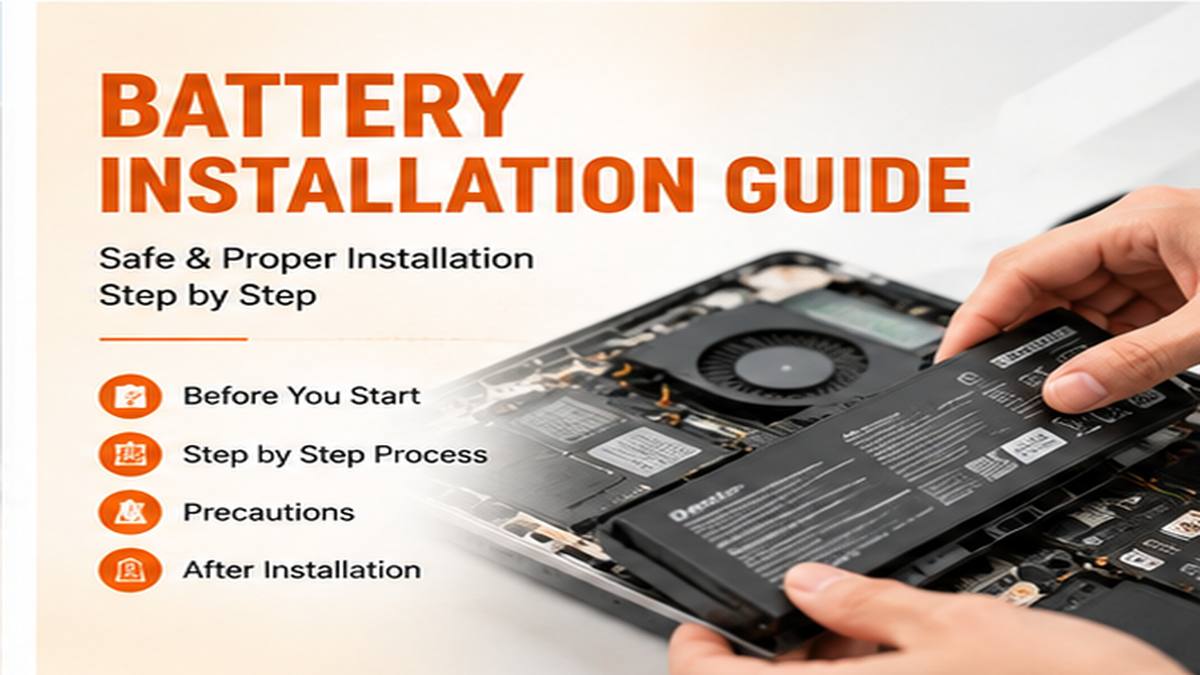 Laptop Battery Installation Guide | Safe Replacement Tips Laptop Battery Installation Guide | Safe Replacement Tips