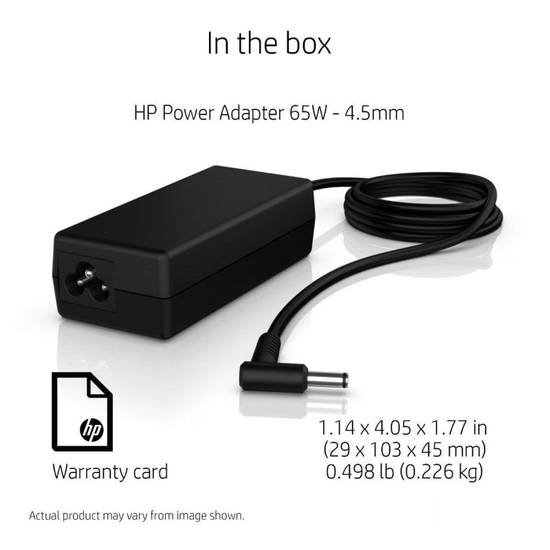 HP Original 65W 4.5mm Pin 19.5V 3.33A Laptop AC Power Adapter Charger 