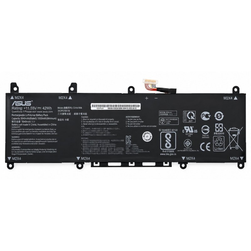 Asus C31N1806 42Wh 11.55V Li-ion Polymer OEM Rechargeable Laptop Battery