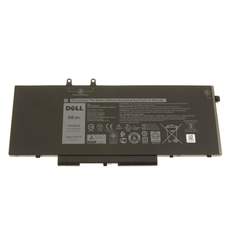 Dell Latitude 5411 68Wh 4-Cell 15.2V Standard Rechargeable Li-ion Original Laptop Battery - 3HWPP