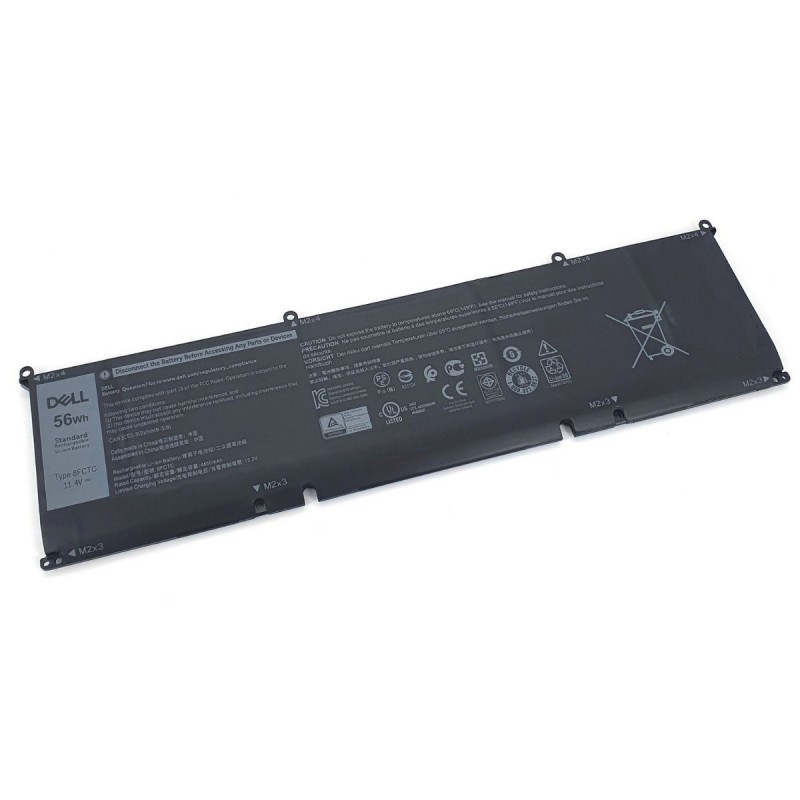 Dell 8FCTC 56Wh 11.4V 3-Cell Rechargeable Li-ion Original Extended Laptop Battery