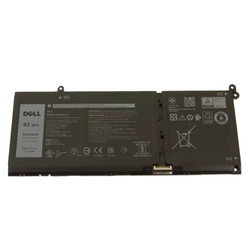 Dell Inspiron 14 5410 2-in-1 P147G002 41Wh 3-Cell Rechargeable  Li-ion Original Laptop Battery G91J0