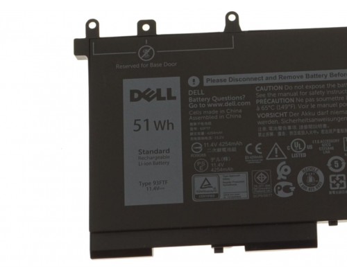 Dell 93FTF 51Wh 3-Cell 11.4V Rechargeable Li-ion Original Laptop Battery