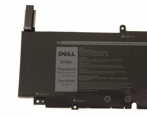 Dell Precision 17 5750 P92F001 97Wh 11.4V 6-Cell Rechargeable Li-ion Original Laptop Battery - XG4K6