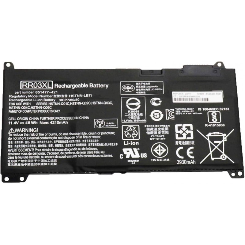 HP RR03XL 48Whr Laptop Battery