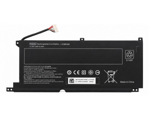 HP Pavilion Gaming 16-a0022TX 52.5Wh 11.55V Rechargeable Li-ion OEM Laptop Battery - PG03XL 