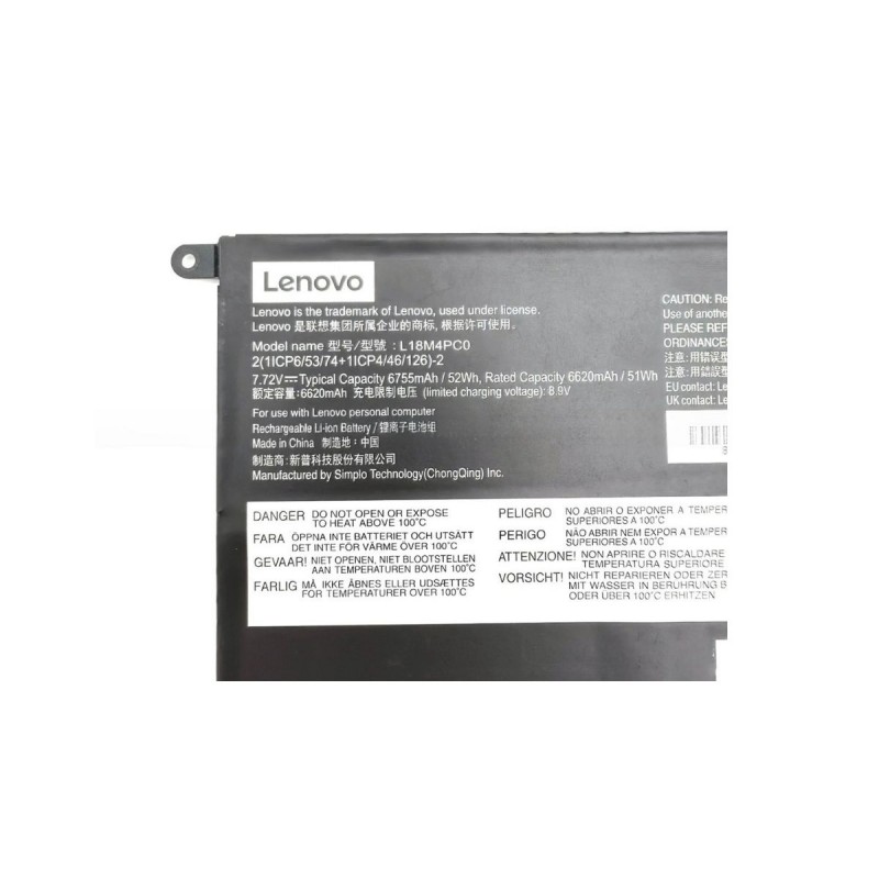 Lenovo Yoga S940-14IWL 81Q7004KIN 52Wh Rechargeable Li-ion OEM Original Laptop Battery