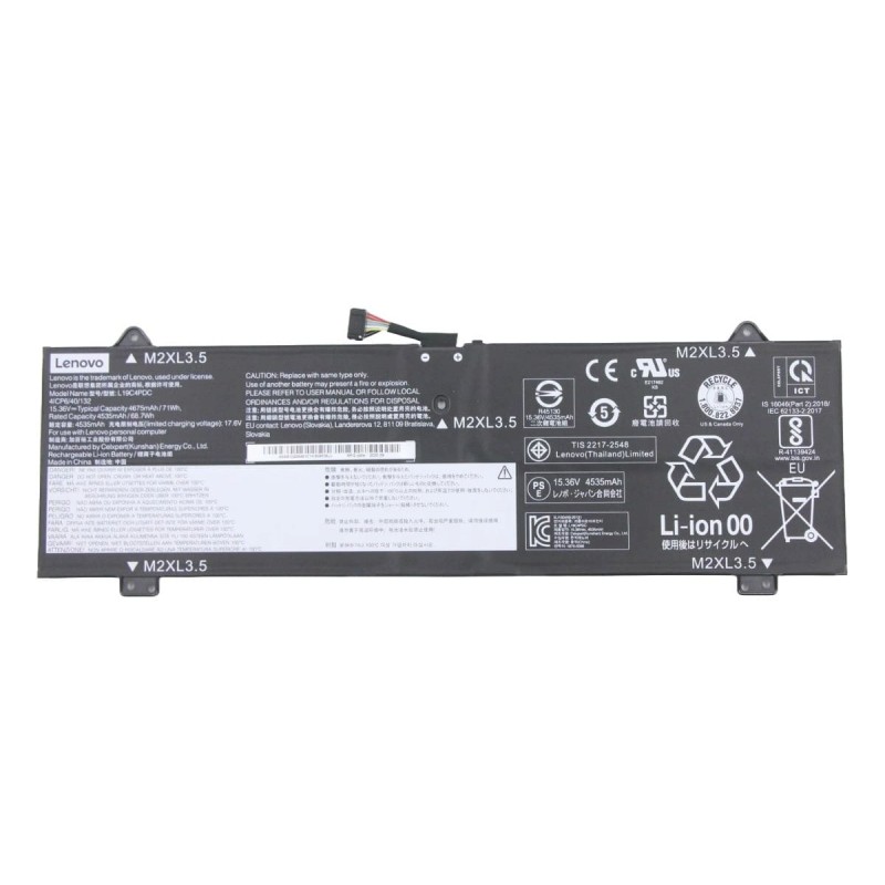 Lenovo YOGA 7-15ITL5 (Type 82BJ) 71Wh Rechargeable Li-ion OEM Original Laptop Battery - L19C4PDC L19M4PDC Lenovo YOGA 7-15ITL5 (Type 82BJ) 71Wh Rechargeable Li-ion OEM Original Laptop Battery - L19C4PDC L19M4PDC