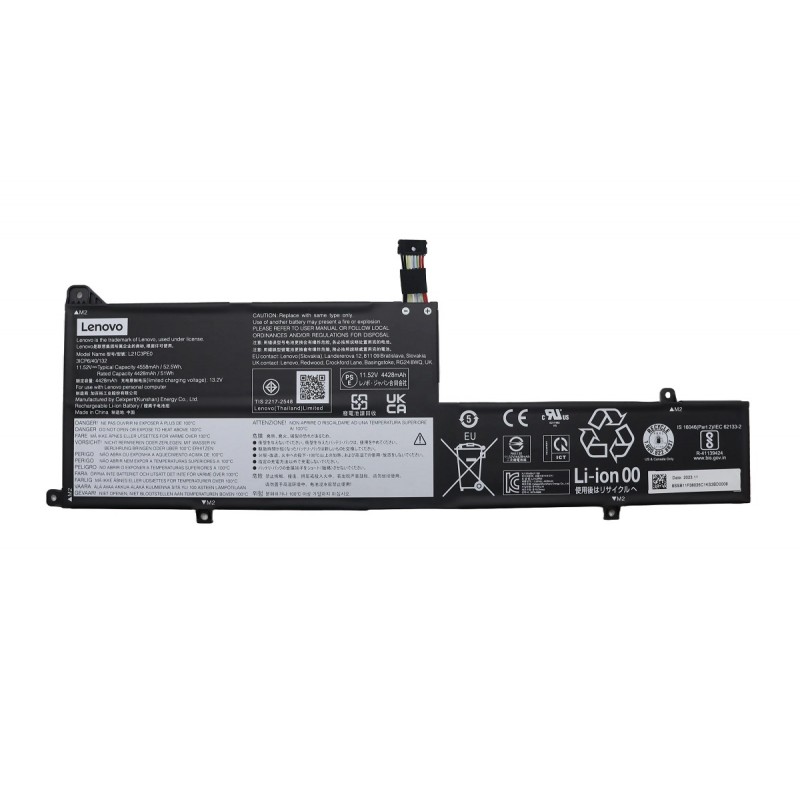 Lenovo IdeaPad Flex 5 14ABR8 - Type 82XX 52.5Wh Rechargeable Li-ion OEM Original Laptop Battery - L21B3PE0 L21C3PE0 L21M3PE0 L21L3PE0