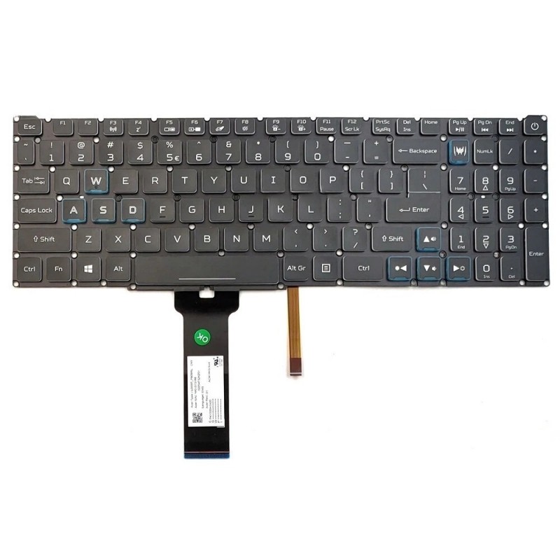Acer Predator Helios 300 PH317-54 Backlit Laptop Keyboard Acer Predator Helios 300 PH317-54 Backlit Laptop Keyboard