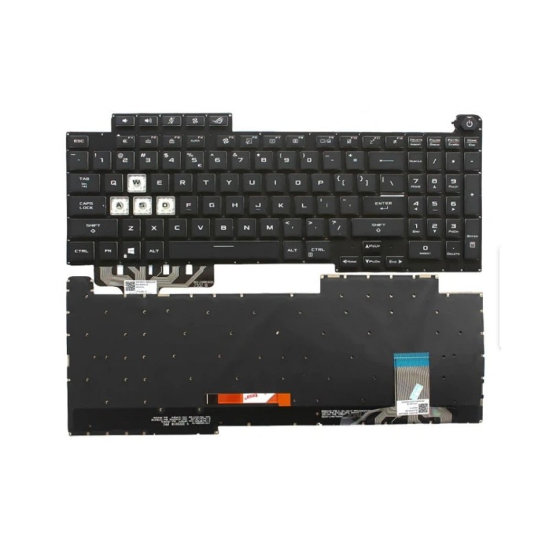 ASUS ROG Strix G17 G713 G713QR-HG113TS RGB Backlit Keyboard Replacement ASUS ROG Strix G17 G713 G713QR-HG113TS RGB Backlit Keyboard Replacement