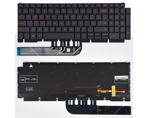 Dell G15 5511 Gaming Backlit Laptop Keyboard (Red)