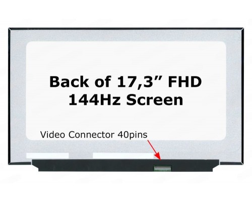 AU Optronics B173HAN04.9 17.3-inch 144Hz Full HD IPS LCD LED Laptop Screen Display (1920x1080, 40-pin)