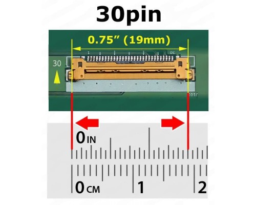 BOE HB140WX1-301 V4.0 14.0-inch HD LCD LED Laptop Screen Display (1366x768, 30 Pin eDP)