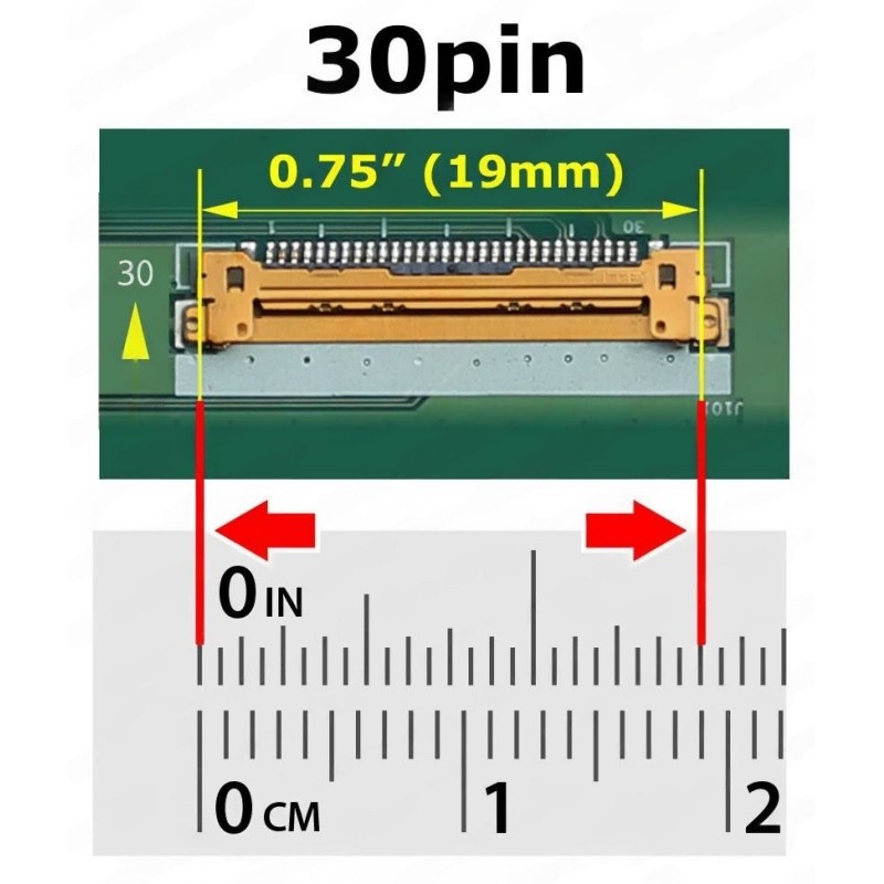BOE HB140WX1-501 14-inch HD LCD LED Laptop Screen Display (1366x768, 30 Pin eDP)
