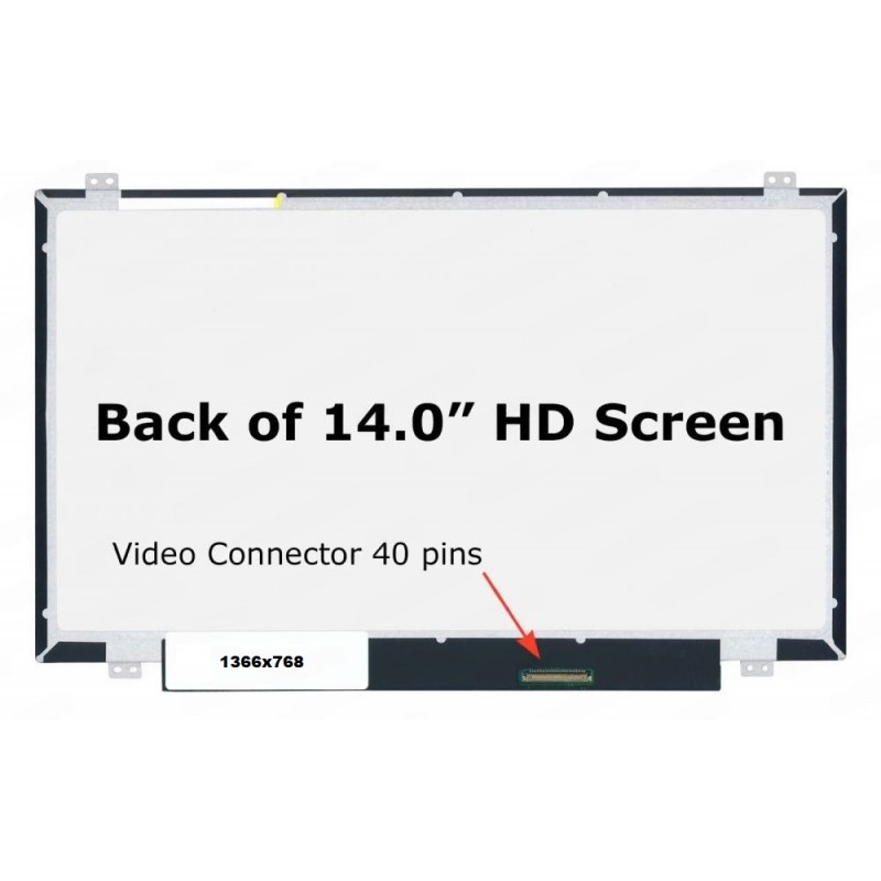 AUO B140XW03 V.0 14-inch HD LCD LED Laptop Screen Display (1366x768, 40 Pin LVDS)