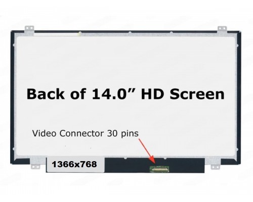BOE HB140WX1-301 V4.0 14.0-inch HD LCD LED Laptop Screen Display (1366x768, 30 Pin eDP)