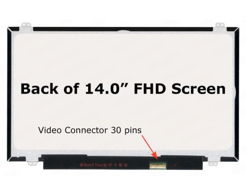 Lenovo Thinkpad L480 14.0" FHD LCD LED Laptop Screen Display (1920x1080, 30 Pin eDP)