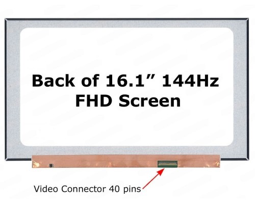 HP OMEN 16-wd0880TX 16.1" 144Hz FHD IPS LCD LED Laptop Screen Display (1920x1080, 40 Pin eDP)