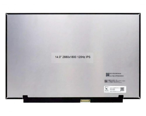 Lenovo Yoga Slim 6 14IRP8 14-inch 120Hz 2.8K IPS Laptop Screen Display (2880 x 1800, 40 Pin)
