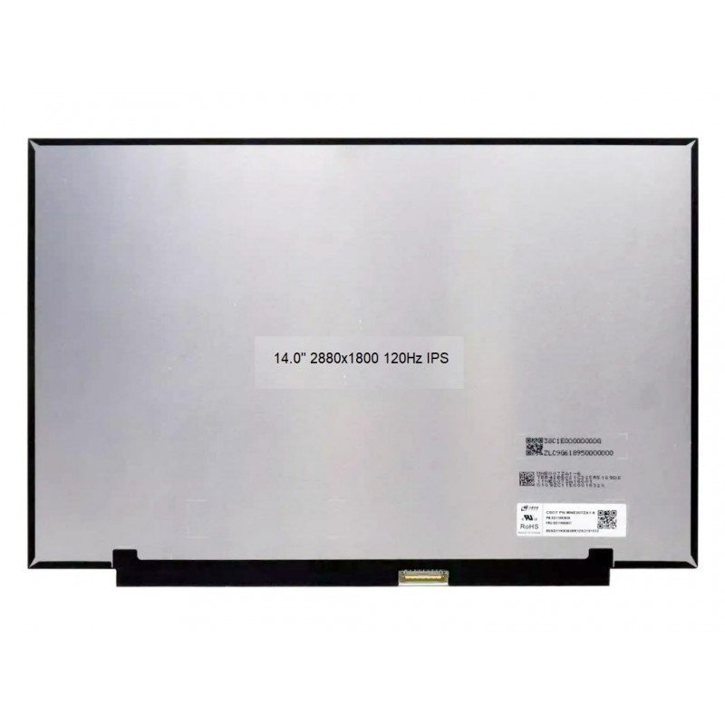 Lenovo Yoga Slim 6 14IAP8 14-inch 120Hz 2.8K IPS Laptop Screen Display (2880 x 1800, 40 Pin) Lenovo Yoga Slim 6 14IAP8 14-inch 120Hz 2.8K IPS Laptop Screen Display (2880 x 1800, 40 Pin)