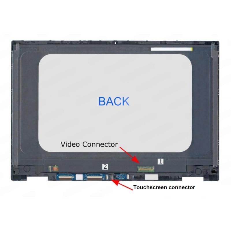 HP Pavilion X360 14-dw1040TU 14.0" FHD LCD LED Replacement Touchscreen Laptop Display (1920 x 1080, 30 Pin eDP)