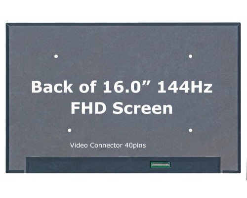 BOE NE160WUM-NX3 V8.0 16.0-inch 144Hz WUXGA IPS LCD LED Laptop Screen Display (1920 x 1200, 40 Pin eDP)