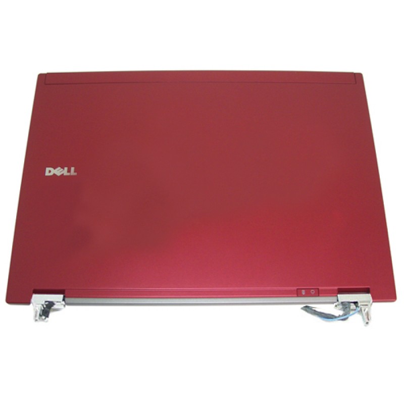 Dell Latitude E6400 LCD Rear Case/ Back Cover With Hinges Set - RED 