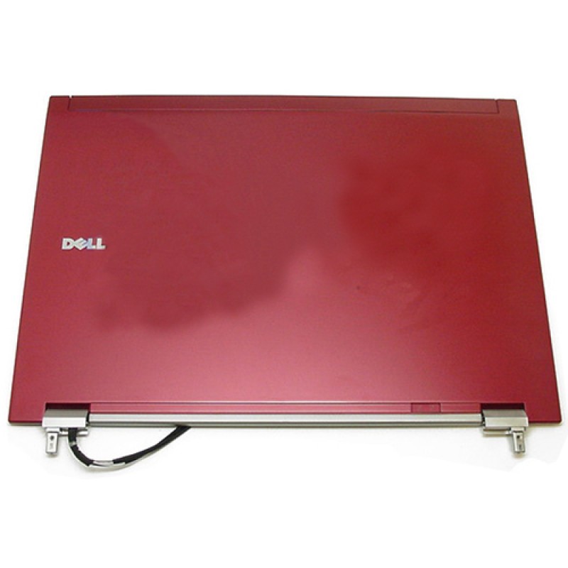 Dell Latitude E6500 LCD Rear Case/ Back Cover With Hinges Set - RED 