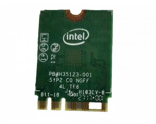 Intel Wireless-AC 3165 Dual Band WLAN WiFi 802.11 ac/a/b/g/n + Bluetooth 4.0 M.2 Card - MHK36