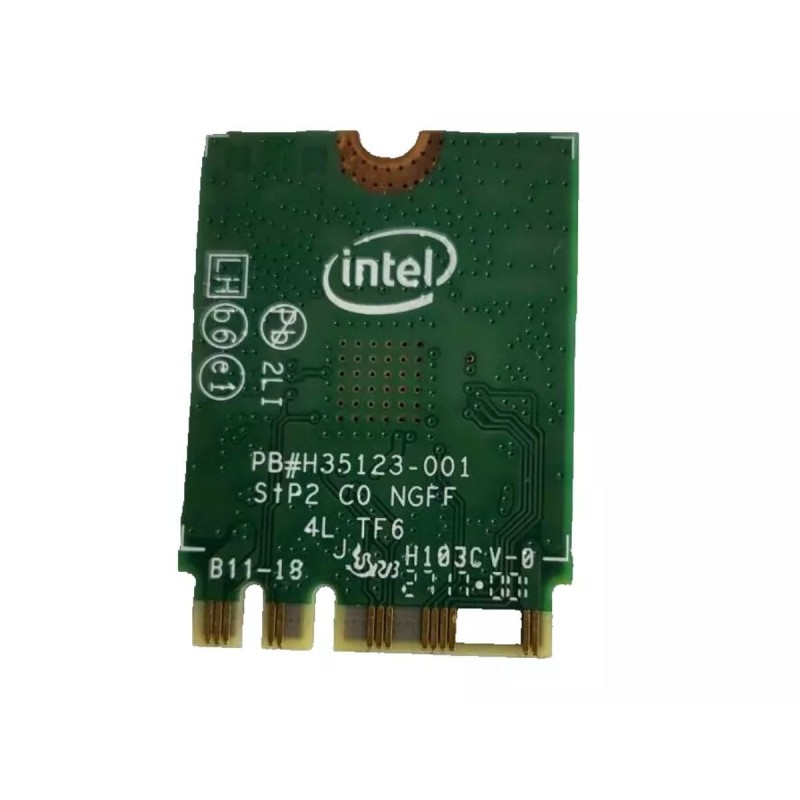 Intel Wireless-AC 3165 Dual Band WLAN WiFi 802.11 ac/a/b/g/n + Bluetooth 4.0 M.2 Card - MHK36